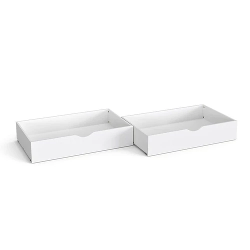 Vicco Noémi ágyneműtartó fiók szett, 2 db, fehér, 99,5×17,5×90,5 cm 