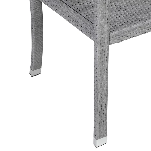 Casaria polyrattan kerti pad, szürke, 122 cm