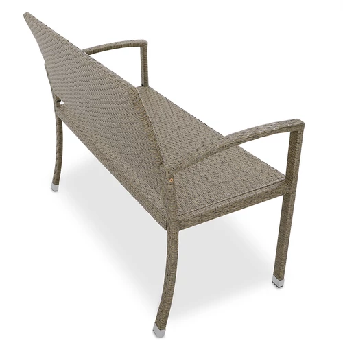 Casaria polyrattan kerti pad, krém, 122 cm