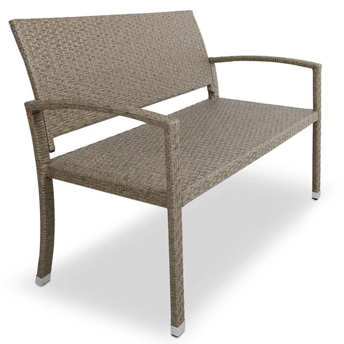 Casaria polyrattan kerti pad, krém, 122 cm