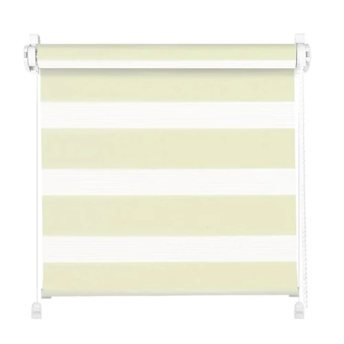 Mardom 60 X 150 cm feszíthető sávos roló, dupla roló, zebra roló, fúrás nélkül, vanília