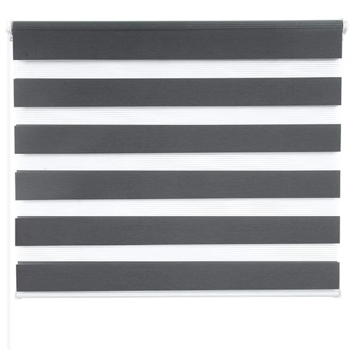 Woltu 100 X 150 cm sávos roló, dupla roló, zebra roló, fúrás nélkül, sötétszürke