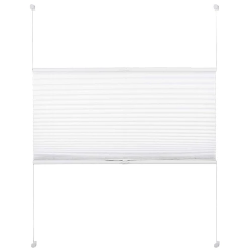  Woltu 70×130 cm gyűrt feszített pliszé, fúrás nélkül, fehér