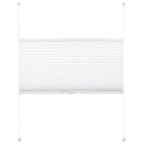  Woltu 75×130 cm gyűrt feszített pliszé, fúrás nélkül, fehér