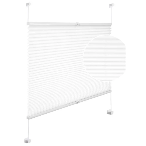 Woltu 45x130 cm feszített pliszé, fúrás nélkül, fehér