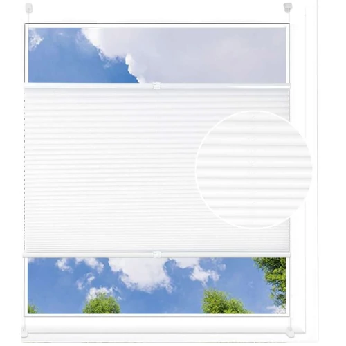 Woltu 45x130 cm feszített pliszé, fúrás nélkül, fehér