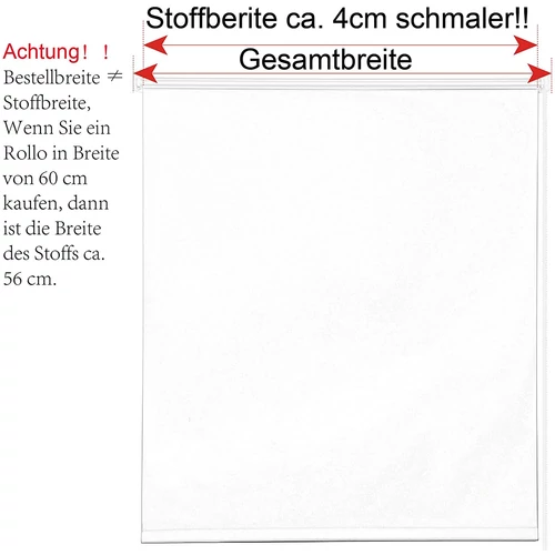 Woltu 80×210 cm hőszigetelő roló, fúrás nélkül, fehér