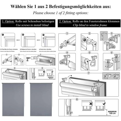 Woltu 100×240 cm kültéri hőszigetelő roló, sötétszürke
