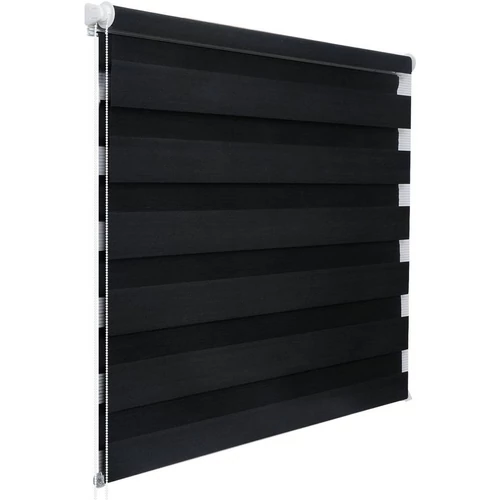 Woltu 80x150 cm sávos roló, dupla roló, zebra roló, fúrás nélkül, antracit