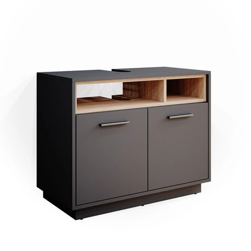 Vicco Beatrice mosdószekrény, 80 cm, tölgy-antracit