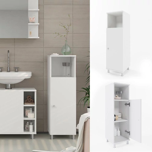 Vicco Fynn midi szekrény, fehér, 95 cm