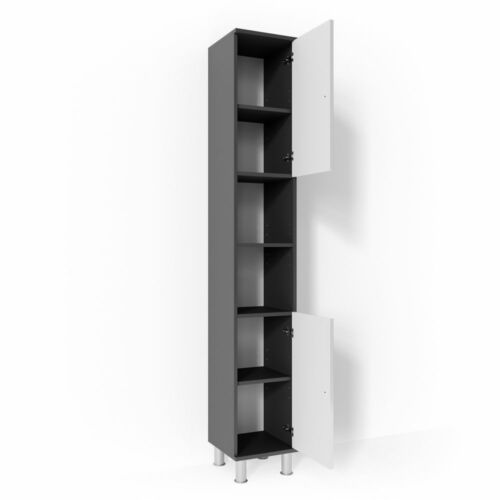 Vicco Fynn magas álló szekrény, antracit-fehér, 190 cm
