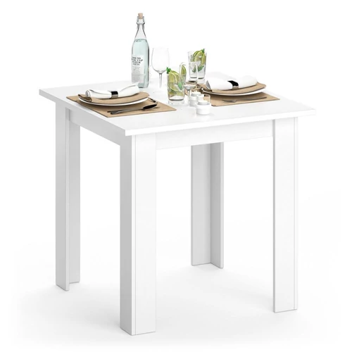 Vicco Karlos étkezőasztal 80 cm, fehér