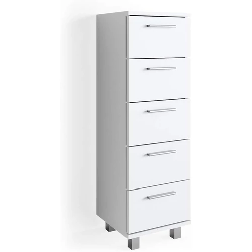 Vicco Ilias midi szekrény, fehér, 95 cm