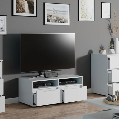 Vicco Ruben TV állvány, 100 cm, fehér