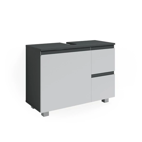 Vicco J-Shape mosdószekrény, 80 cm, antracit-fehér