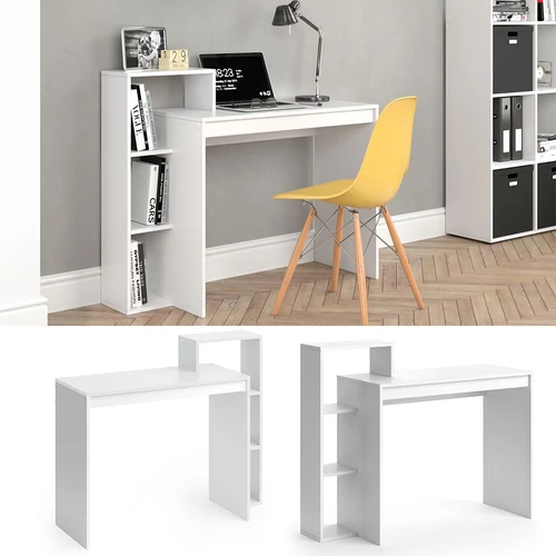 Vicco Leo íróasztal 100 cm, fehér