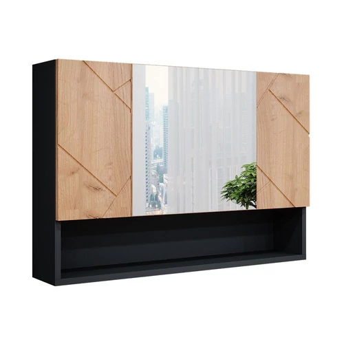 Vicco "Irma" tükrös szekrény 80 cm, antracit-tölgy