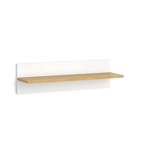 Vitalispa Malia gyerekszoba fali polc, 20x70x18,4 cm, fehér-tölgy