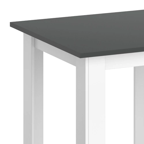 Vicco Karlos étkezőasztal 80 cm, antracit-fehér