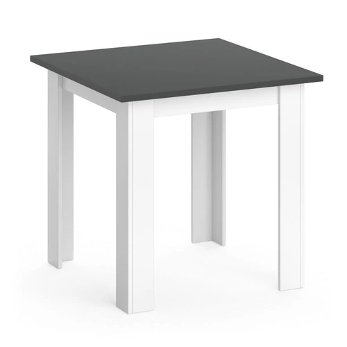 Vicco Karlos étkezőasztal 80 cm, antracit-fehér
