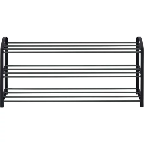 Woltu cipőállvány 12 pár cipőnek, fekete, 79 cm