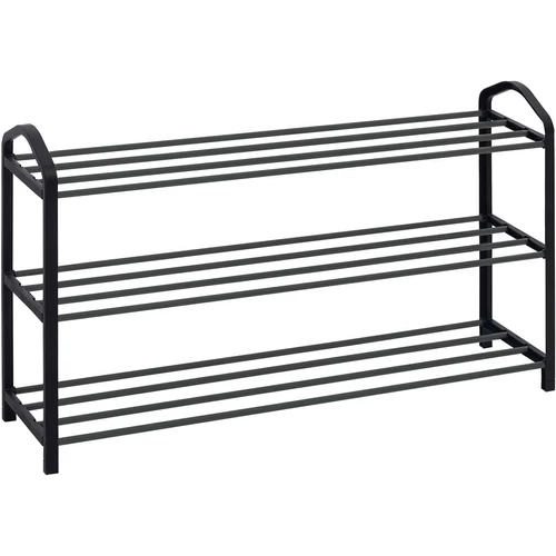 Woltu cipőállvány 12 pár cipőnek, fekete, 79 cm