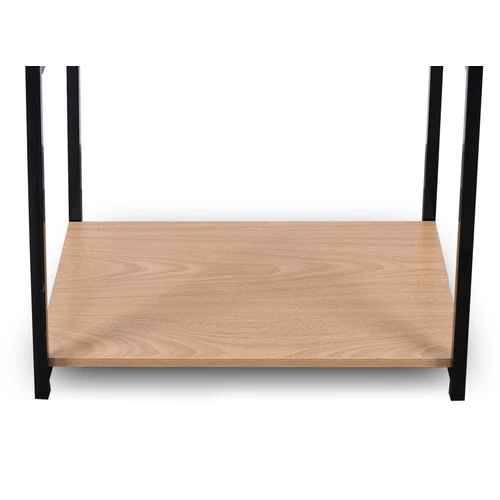 Woltu ruhatartó cipőtartóval, fém és MDF, 60 cm