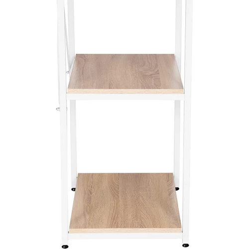 Woltu ruhatartó cipőtartóval, fém és MDF, 60 cm