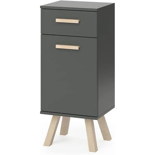 Vicco Hans midi szekrény, 88 cm, antracit