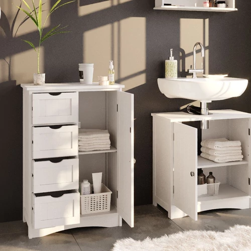 Vicco Bianco fürdőszobai szekrény, fehér, 55 x 81 x 30 cm