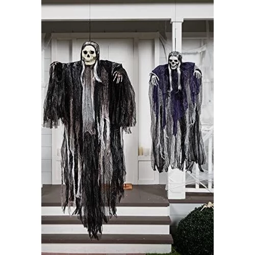 Halloween függő csontváz dekoráció szett, 2 db-os