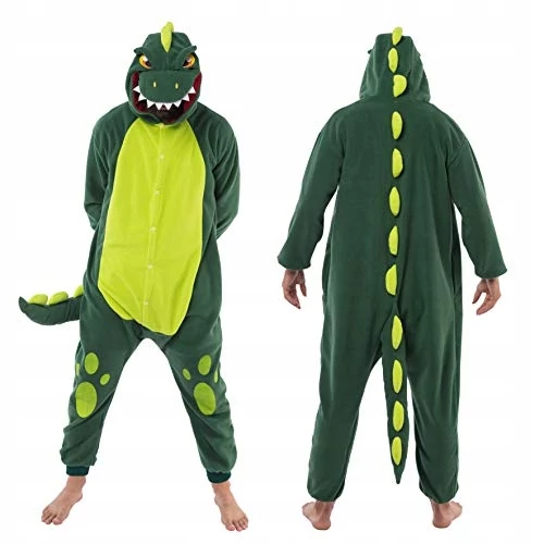 Spooktacular dinoszaurusz overál plüss unisex felnőtt jelmez, XL