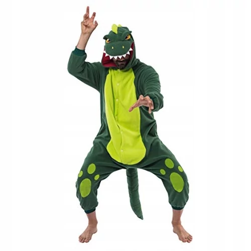 Spooktacular dinoszaurusz overál plüss unisex felnőtt jelmez, XL