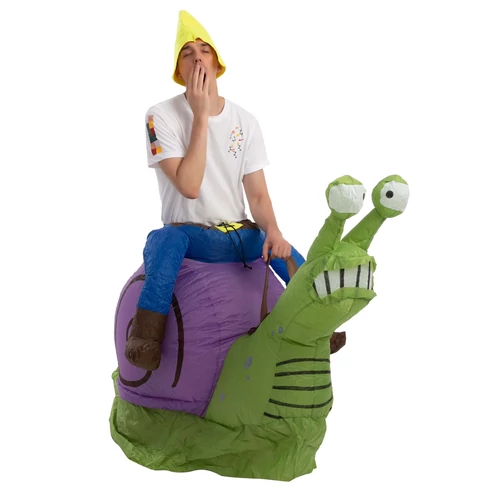 Spooktacular felfújható csiga hátán jelmez, felnőtt egy méretes