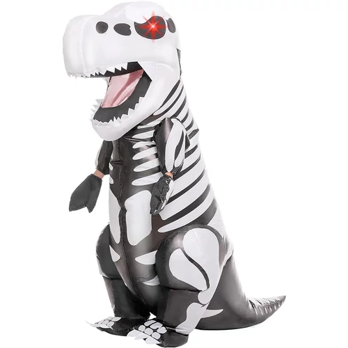 Spooktacular felfújható T-rex csontváz dinoszaurusz jelmez, felnőtt egy méretes