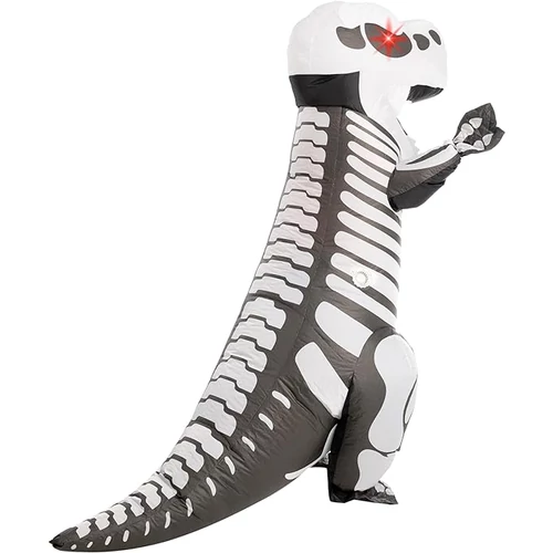 Spooktacular felfújható T-rex csontváz dinoszaurusz jelmez, felnőtt egy méretes