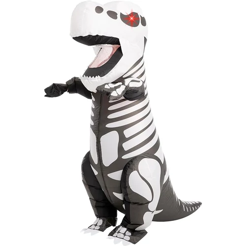 Spooktacular felfújható T-rex csontváz dinoszaurusz jelmez, felnőtt egy méretes