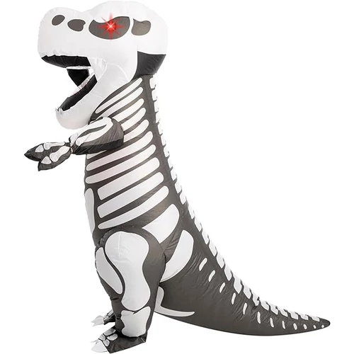 Spooktacular felfújható T-rex csontváz dinoszaurusz jelmez, felnőtt egy méretes