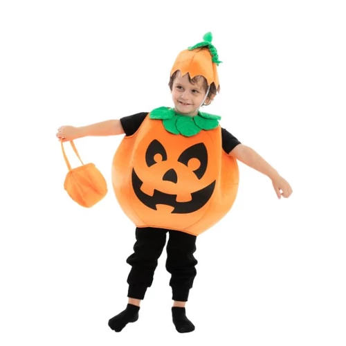 Halloween tök gyerek jelmez, S (5-7 év)