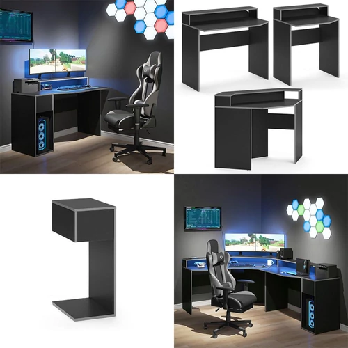 Vicco Kron játékasztal kiegészítő modul, fekete/szürke