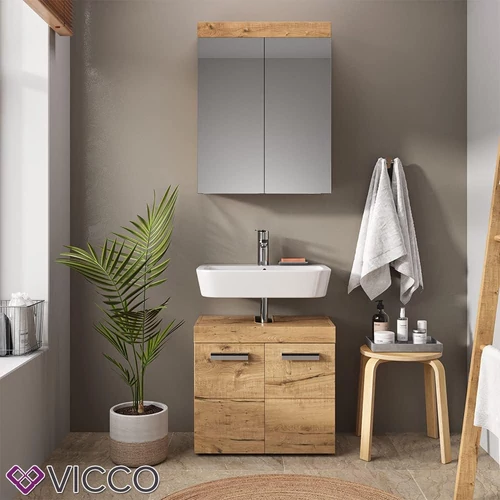 Vicco Luna tükrös szekrény 60x77 cm, tölgy