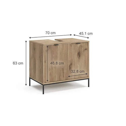 Vicco Eliza mosdószekrény, 70 cm, viking tölgy