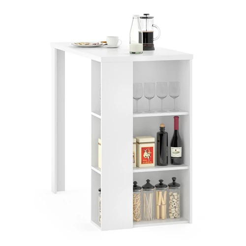 Vicco Noel bárasztal, 120 cm, fehér