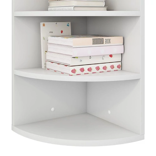 Vicco Fabienne sarokpolc, fehér, 60 cm