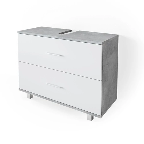 Vicco Ilias mosdószekrény, 80 cm, beton-fehér
