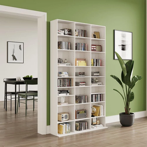 Vicco Anna CD, DVD polc, fehér, 102x178x23 cm