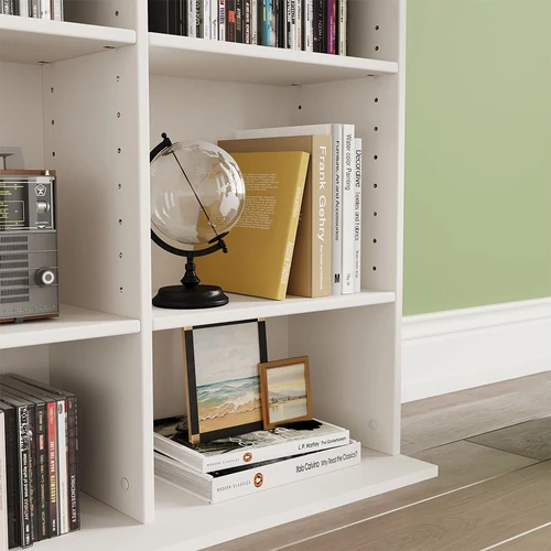 Vicco Anna CD, DVD polc, fehér, 102x178x23 cm