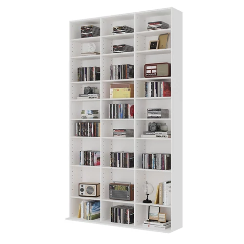 Vicco Anna CD, DVD polc, fehér, 102x178x23 cm