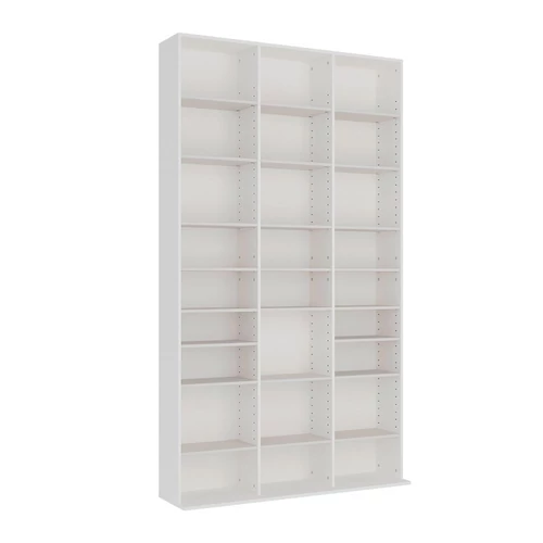 Vicco Anna CD, DVD polc, fehér, 102x178x23 cm